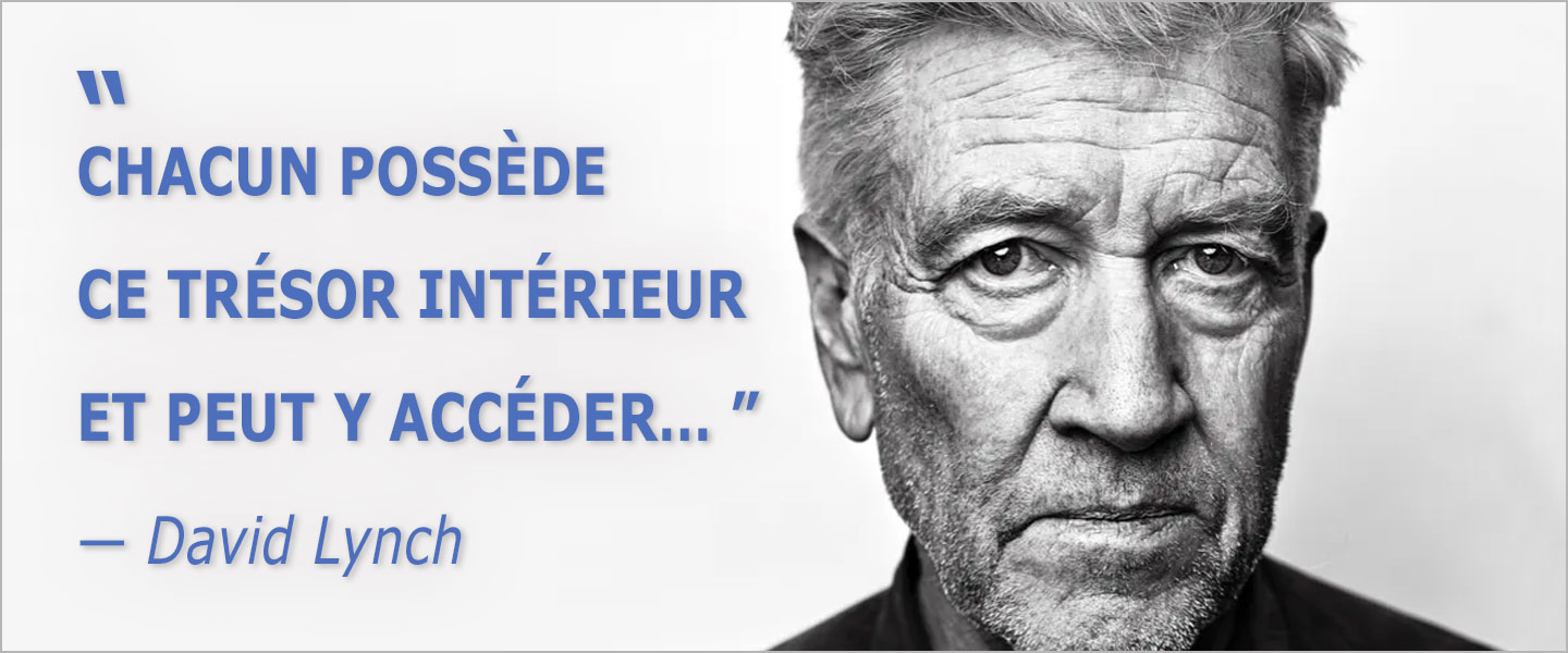 Photo David Lynch France Culture pour Méditation Transcendantale